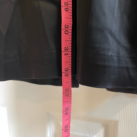 White House Black Market Black Satin Halter Dress | Women’s Size 2 - Picture 4 of 6